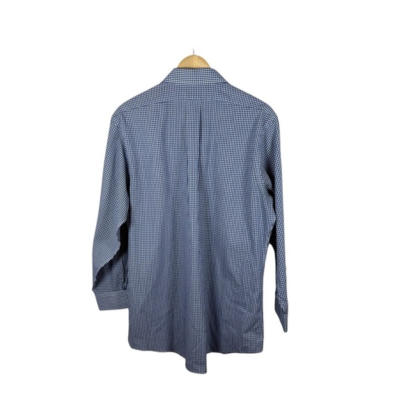 Brooks Brothers Men’s Regent Fit Gingham Button Down Shirt Blue/White Size 16.5 - Picture 8 of 8